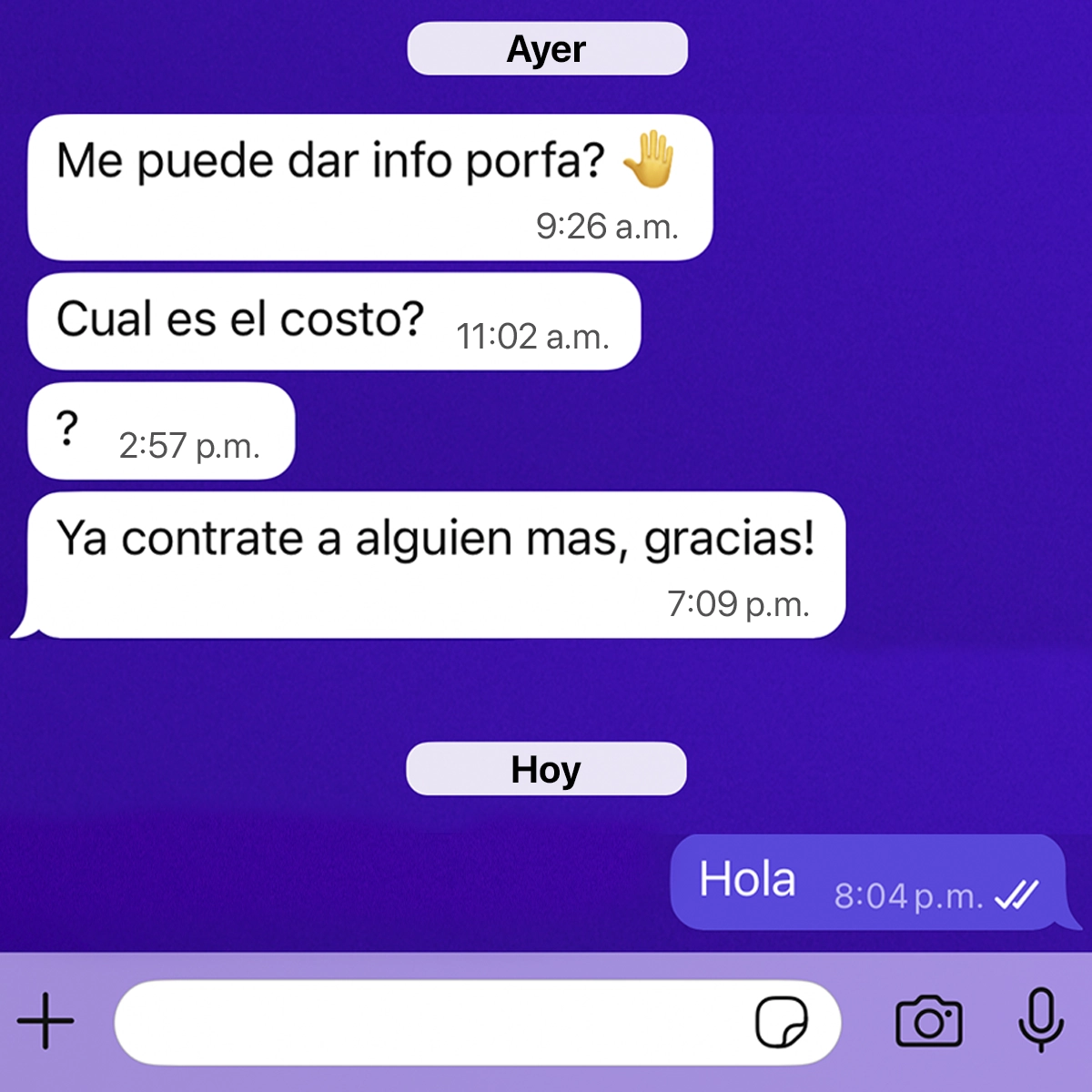 Mensajes sin responder